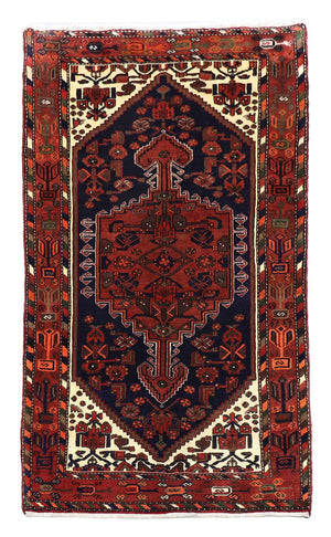 Persisk tæppe - Nomadisk - 207 x 135 cm - sort