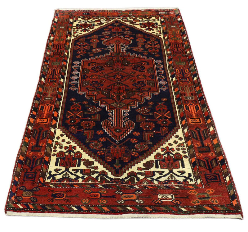 Persisk tæppe - Nomadisk - 207 x 135 cm - sort