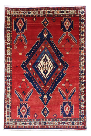 Persisk tæppe - Nomadisk - 212 x 154 cm - rød