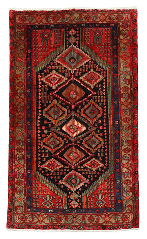 Persisk tæppe - Nomadisk - 217 x 138 cm - sort
