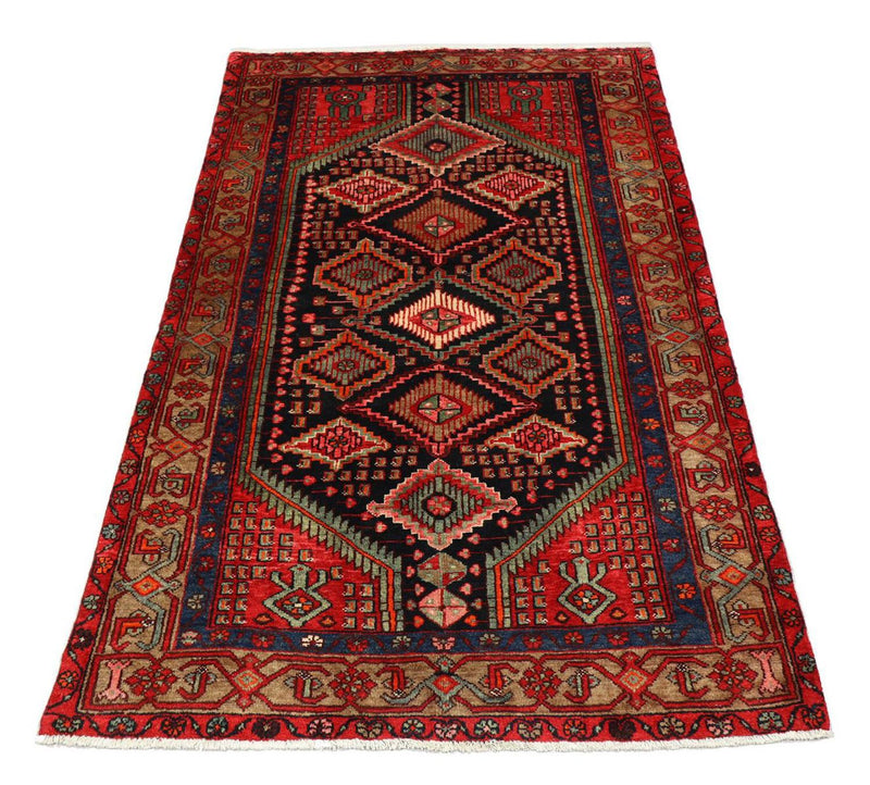 Persisk tæppe - Nomadisk - 217 x 138 cm - sort