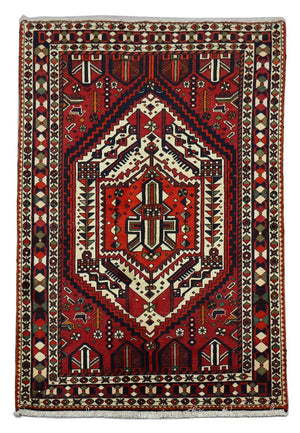 Persisk tæppe - Nomadisk - 210 x 149 cm - rød
