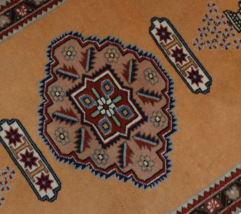 Persisk tæppe - Nomadisk - 99 x 71 cm - guld