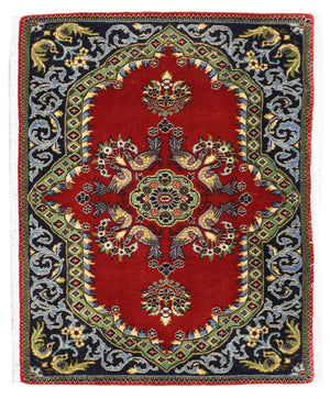 Persisk tæppe - Keshan - 97 x 73 cm - rød