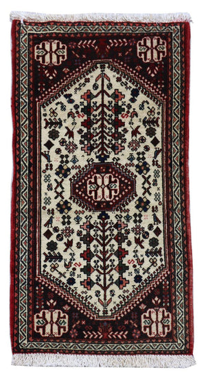 Persisk tæppe - Nomadisk - 100 x 58 cm - beige