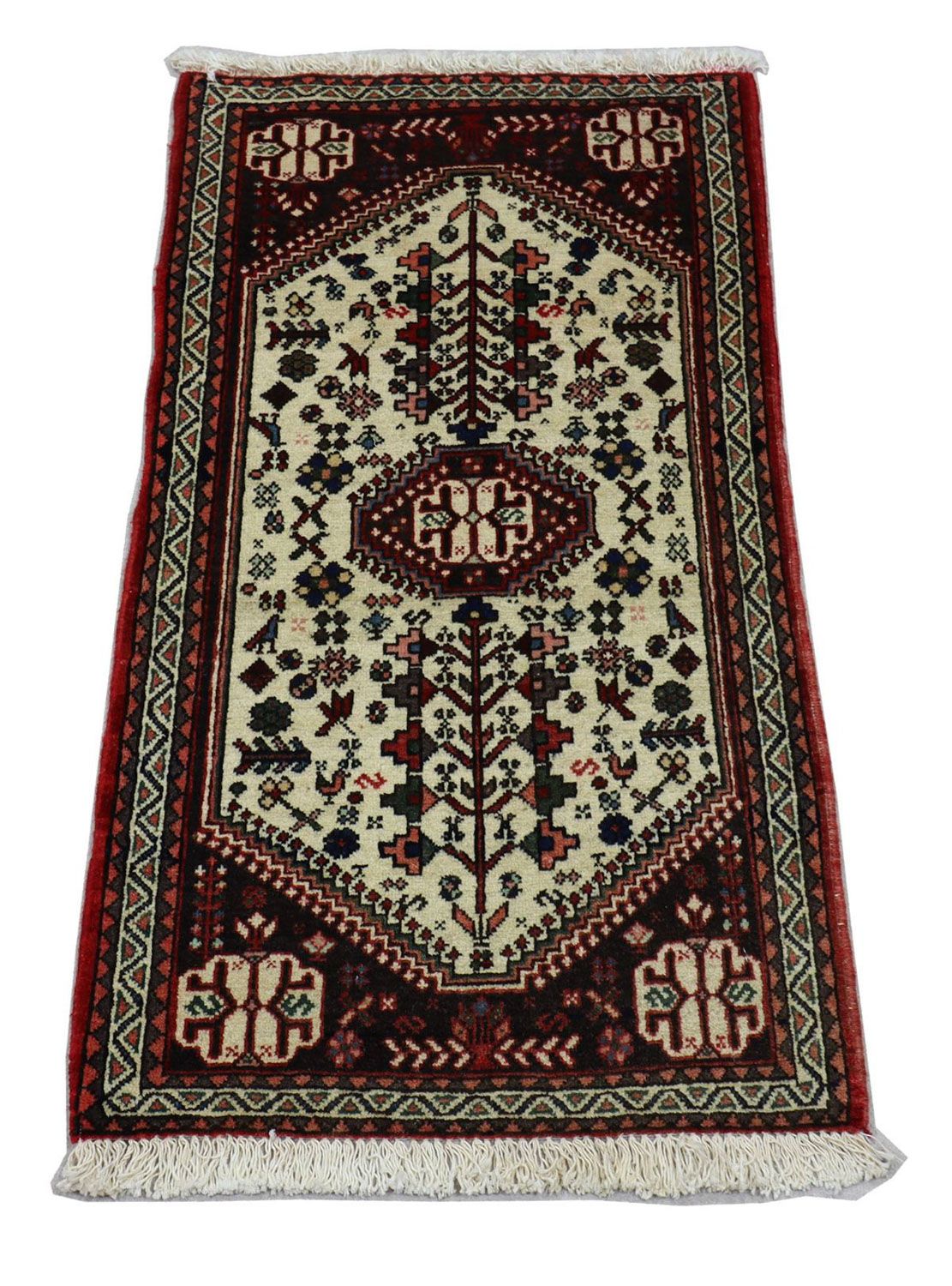 Persisk tæppe - Nomadisk - 100 x 58 cm - beige