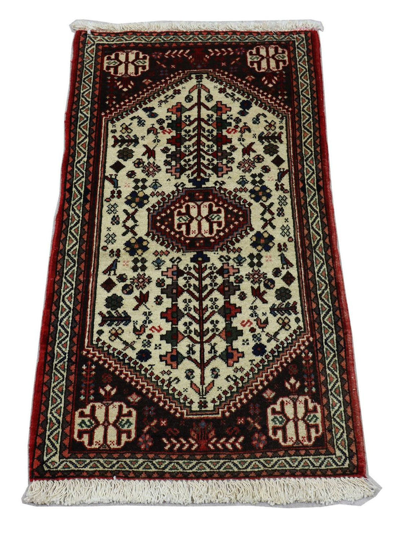 Persisk tæppe - Nomadisk - 100 x 58 cm - beige