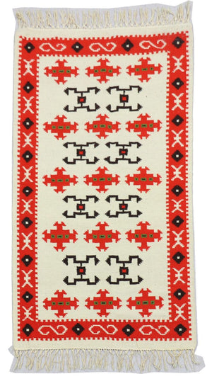 Kelim-tæppe - Trendy - 160 x 100 cm - beige
