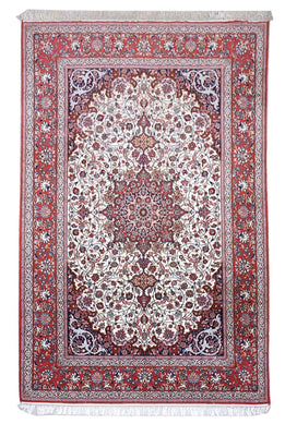 Persisk tæppe - Isfahan - Premium - 303 x 202 cm - beige