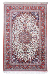 Persisk tæppe - Isfahan - Premium - 303 x 202 cm - beige