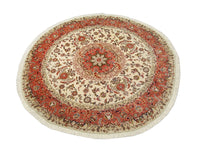 Persisk tæppe - Tabriz - Royal rundt  - 230 x 230 cm - beige