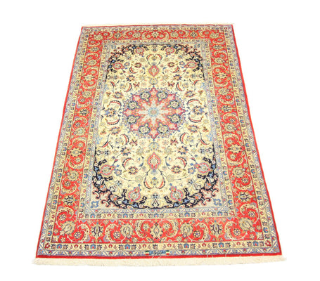 Persisk tæppe - Isfahan - Premium - 243 x 153 cm - beige