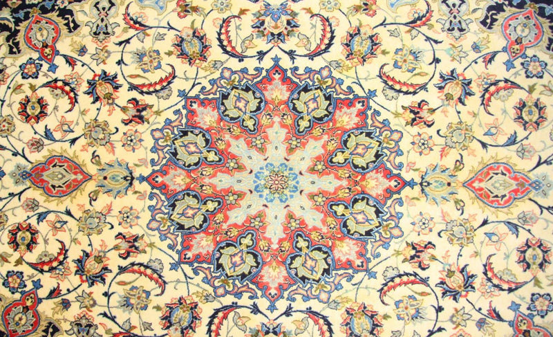 Persisk tæppe - Isfahan - Premium - 243 x 153 cm - beige