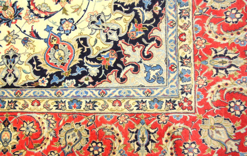 Persisk tæppe - Isfahan - Premium - 243 x 153 cm - beige