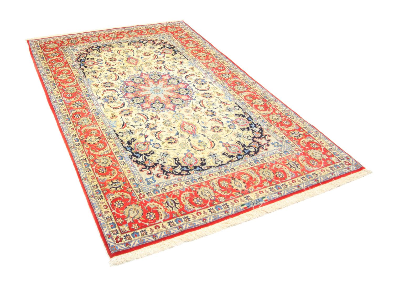 Persisk tæppe - Isfahan - Premium - 243 x 153 cm - beige