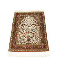 Silketæppe - Hereke Silk - Premium - 128 x 80 cm - beige
