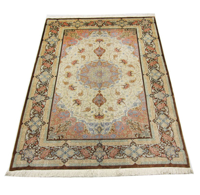 Silketæppe - Ghom Silk - Premium - 240 x 155 cm - beige