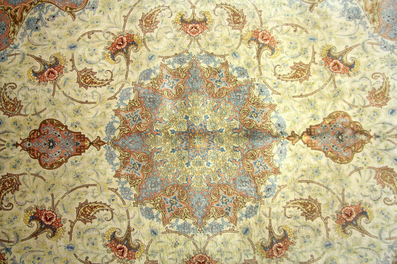 Silketæppe - Ghom Silk - Premium - 240 x 155 cm - beige