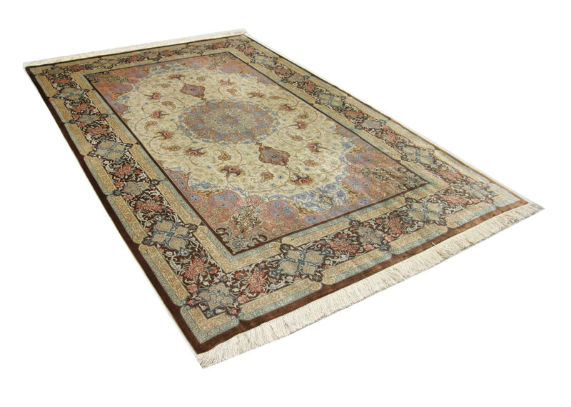 Silketæppe - Ghom Silk - Premium - 240 x 155 cm - beige