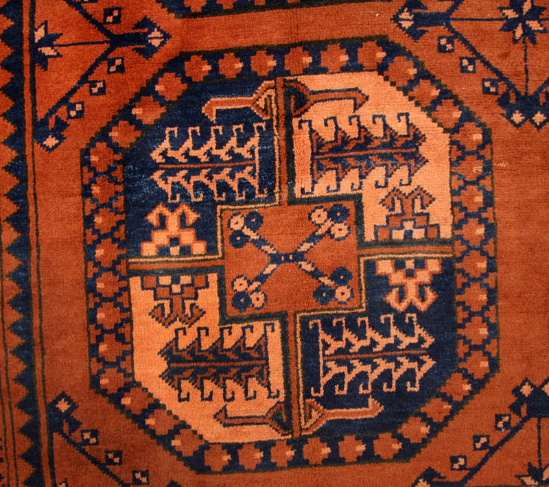 Afghansk tæppe - 290 x 208 cm - orange