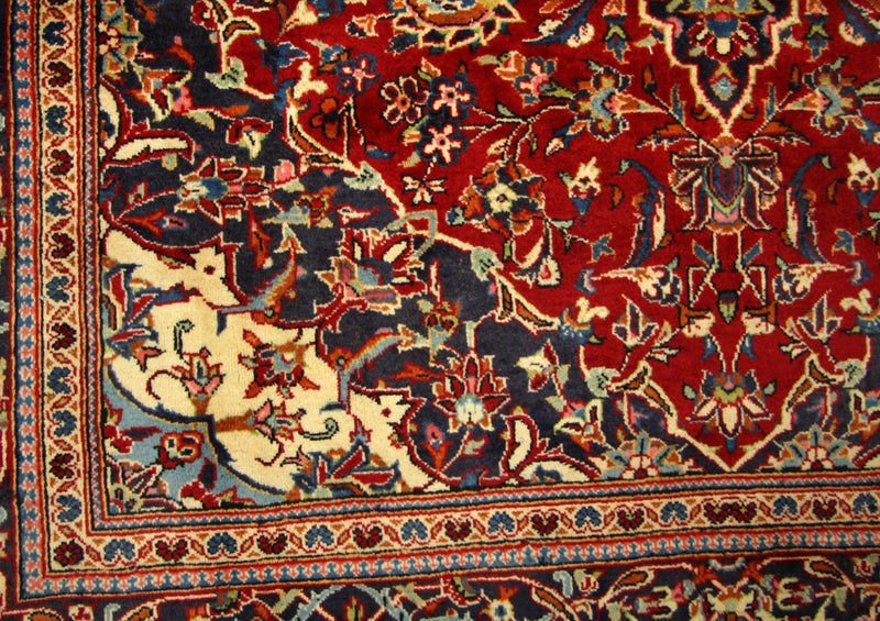 Persisk tæppe - Keshan - 313 x 198 cm - rød
