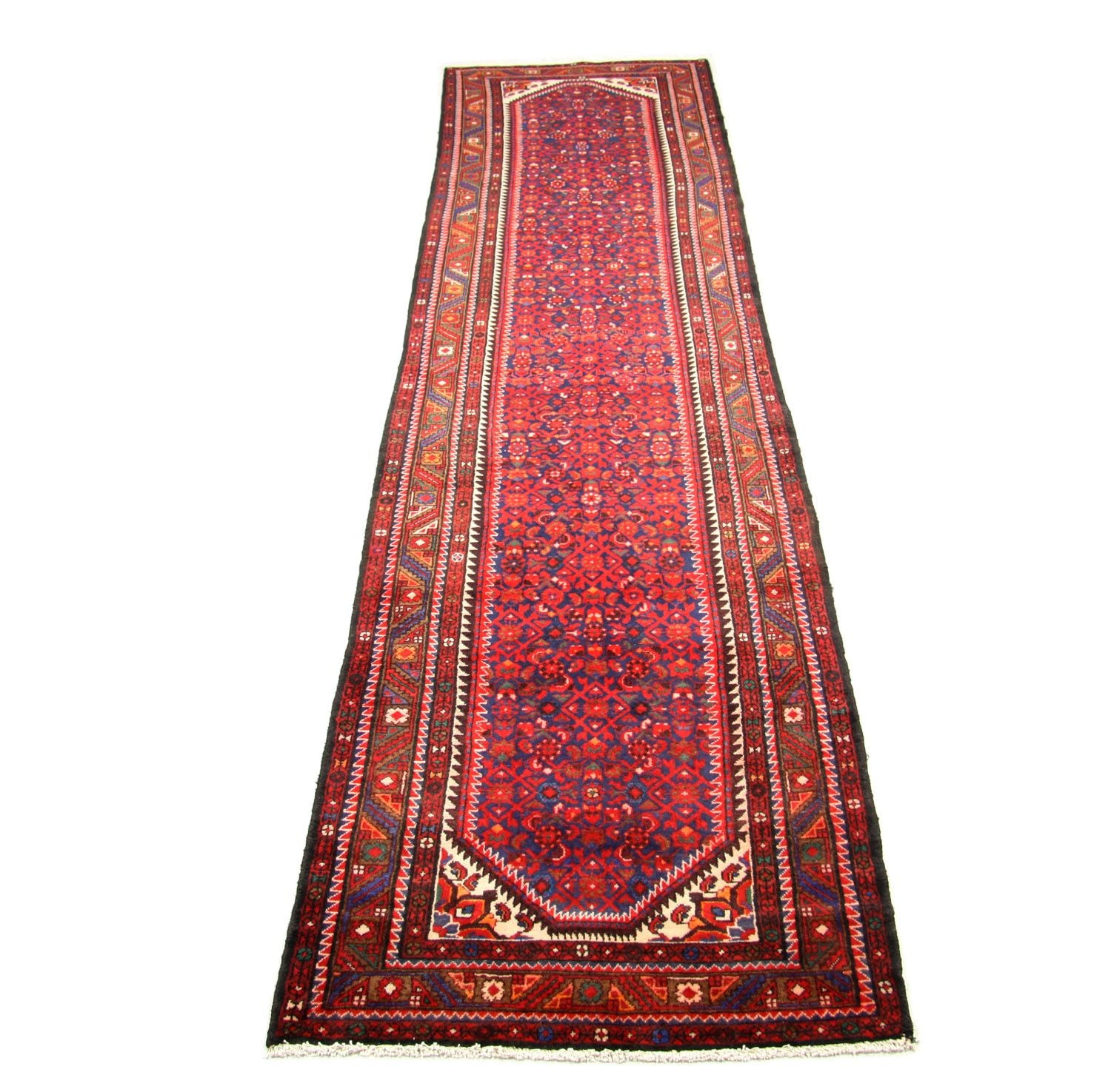 Løber Persisk tæppe - Nomadisk - 433 x 108 cm - rød