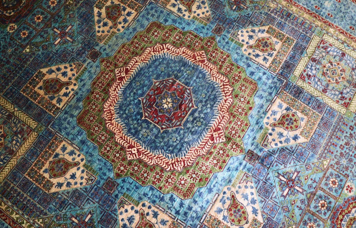 Ziegler Carpet - 368 x 271 cm - turkis