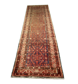 Løber Persisk tæppe - Nomadisk - 440 x 114 cm - rød