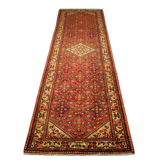 Løber Persisk tæppe - Nomadisk - 437 x 123 cm - rød