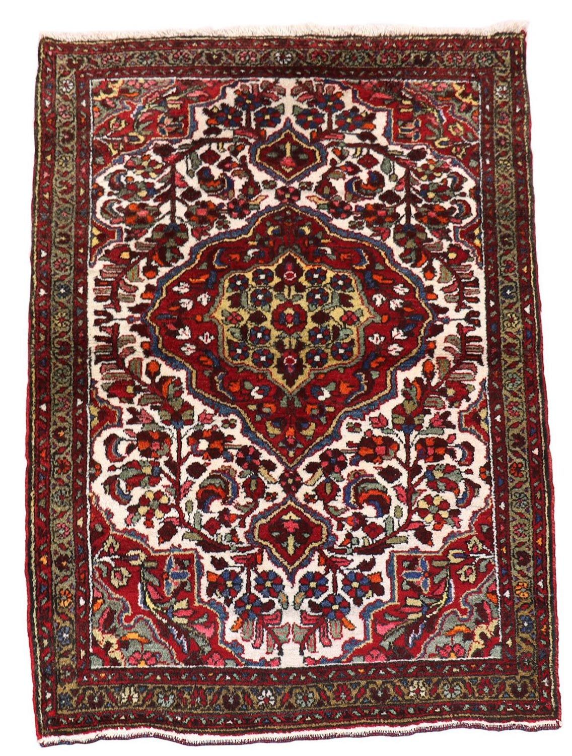Persisk tæppe - Nomadisk - 146 x 100 cm - beige