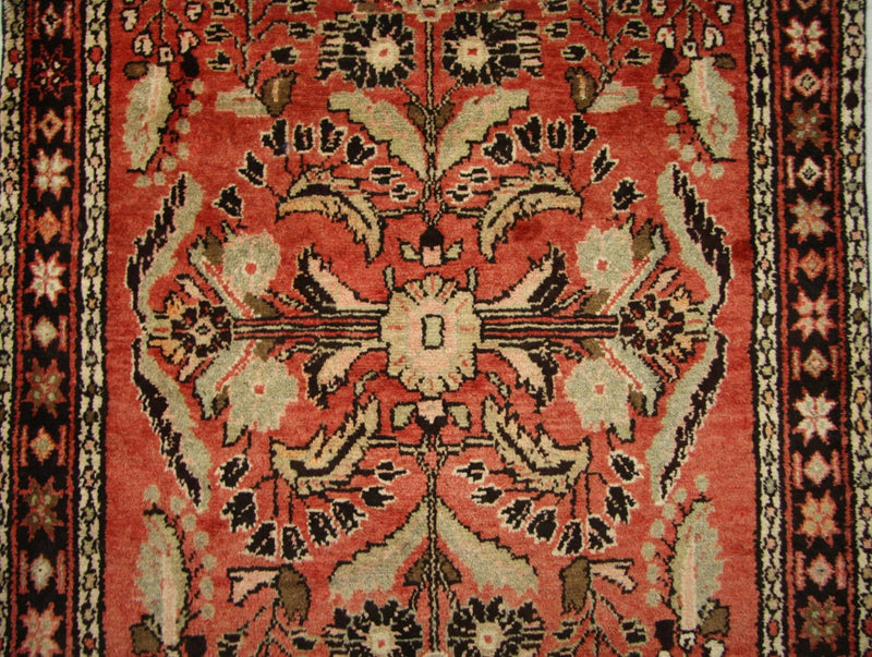 Løber Persisk tæppe - Nomadisk - 405 x 112 cm - lysrød