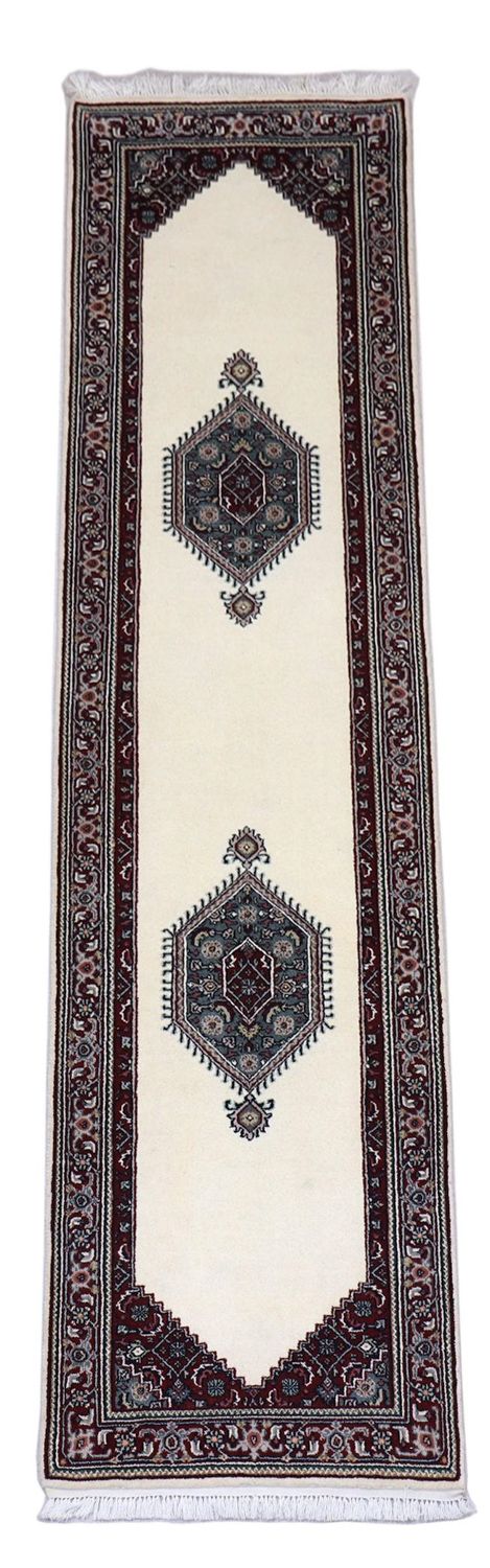 Løber Persisk tæppe - Bijar - 296 x 78 cm - lys beige
