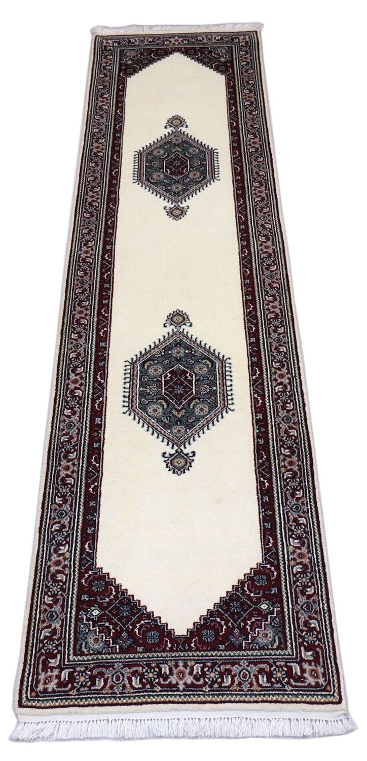 Løber Persisk tæppe - Bijar - 296 x 78 cm - lys beige
