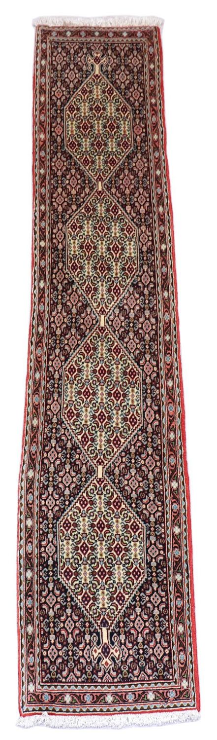 Løber Persisk tæppe - Bijar - 238 x 50 cm - mørkeblå