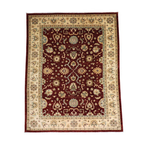 Ziegler Carpet - 357 x 276 cm - mørkerød