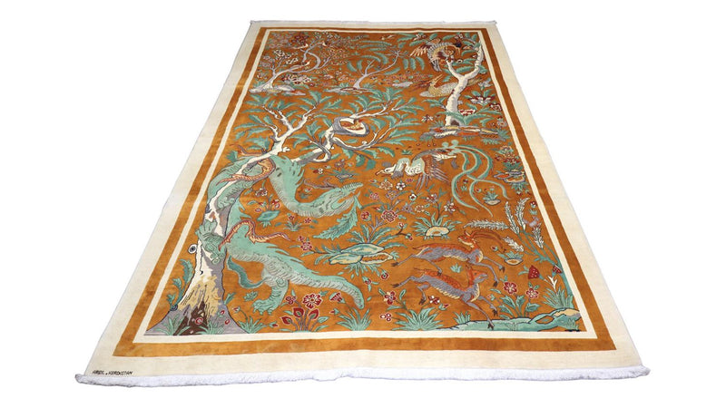 Persisk tæppe - Nomadisk - 388 x 275 cm - brun