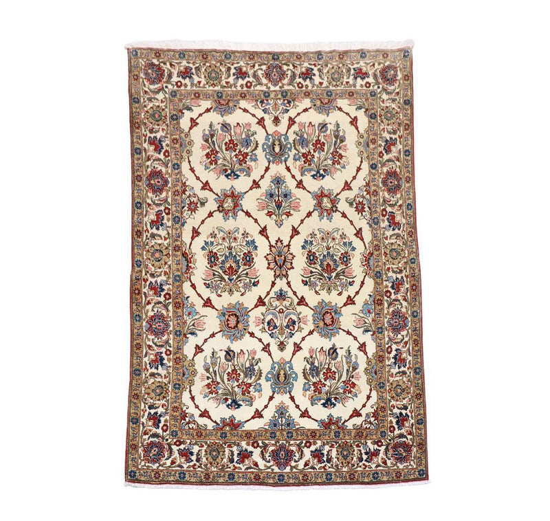 Persisk tæppe - Ghom - 204 x 135 cm - beige
