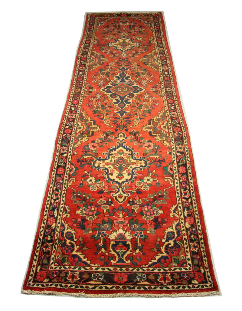 Løber Persisk tæppe - Nomadisk - 453 x 113 cm - rød