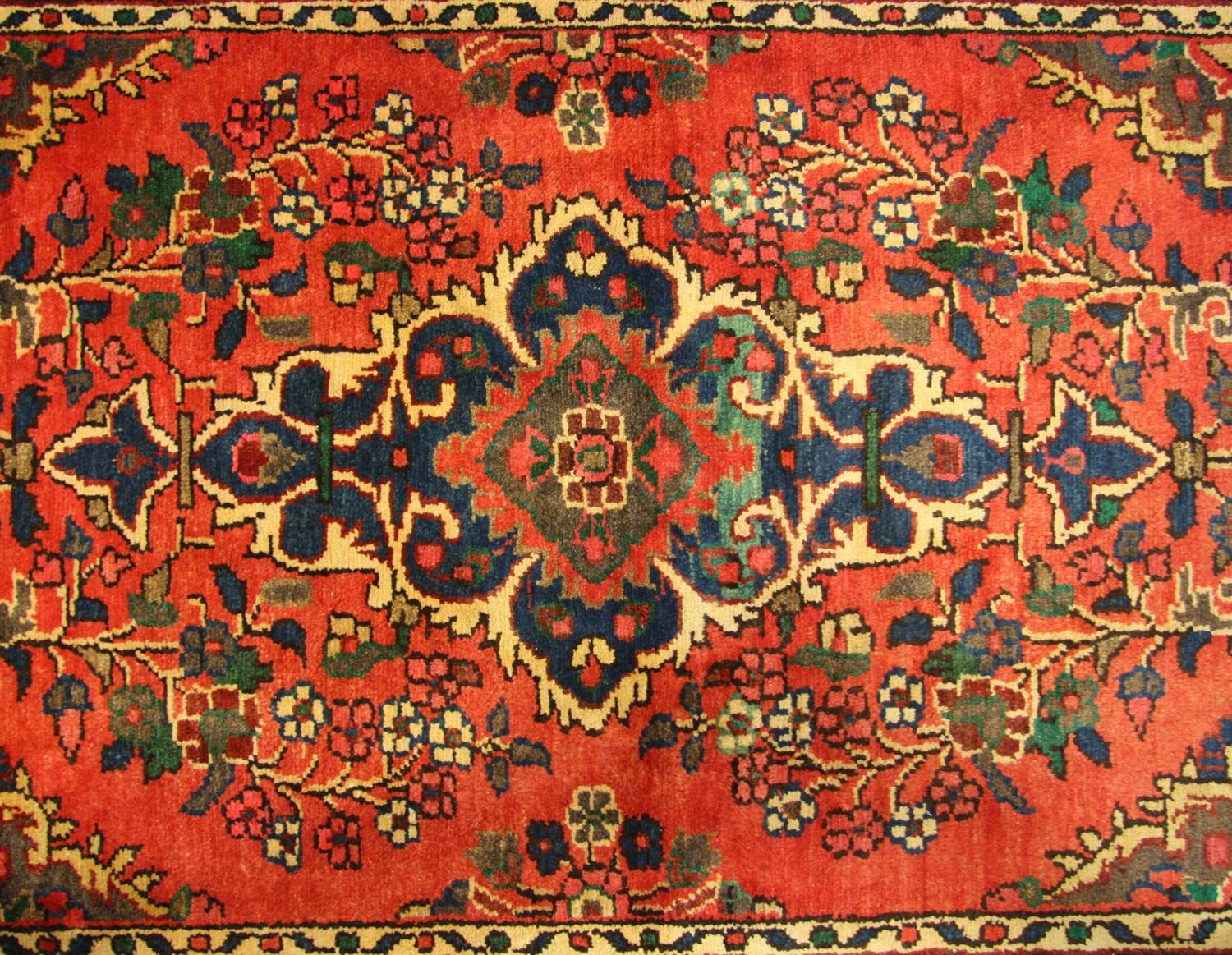 Løber Persisk tæppe - Nomadisk - 453 x 113 cm - rød