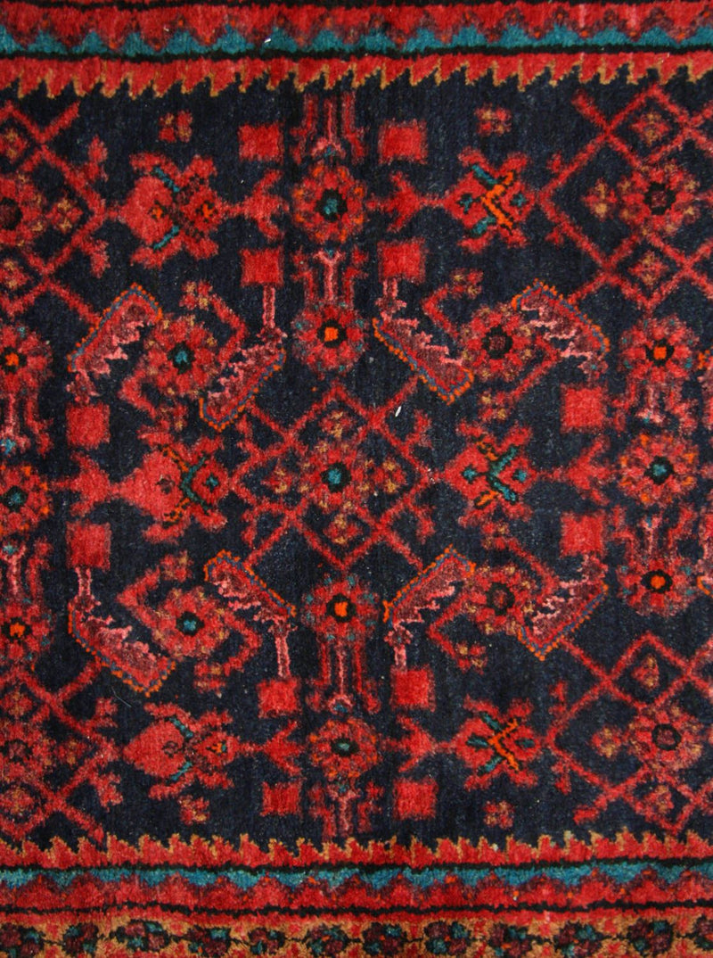 Løber Persisk tæppe - Nomadisk - 497 x 107 cm - blå