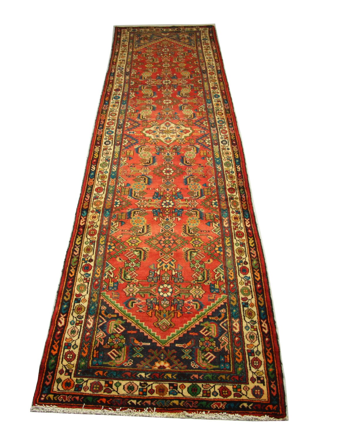 Løber Persisk tæppe - Nomadisk - 426 x 107 cm - orange
