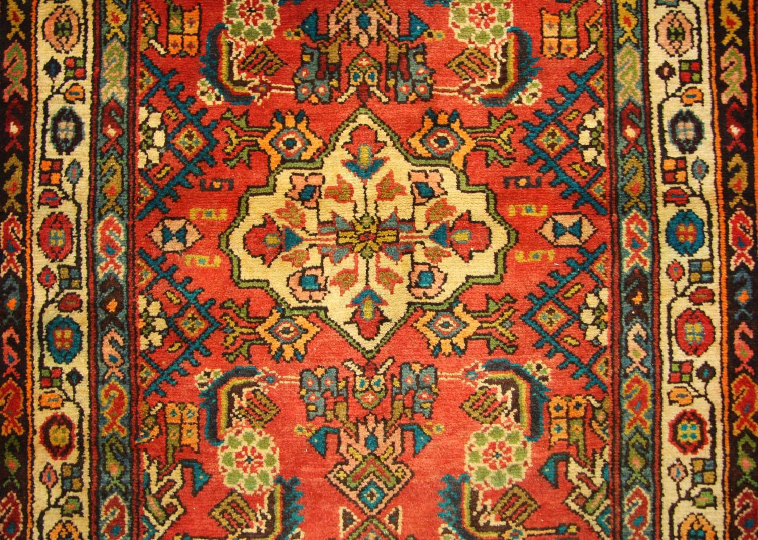 Løber Persisk tæppe - Nomadisk - 426 x 107 cm - orange
