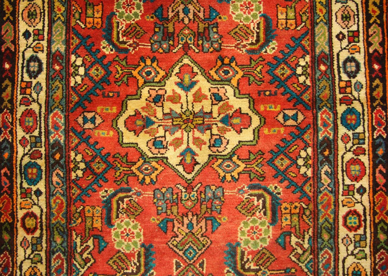 Løber Persisk tæppe - Nomadisk - 426 x 107 cm - orange