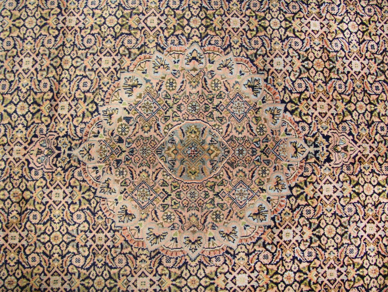 Persisk tæppe - Bijar - 290 x 248 cm - blå