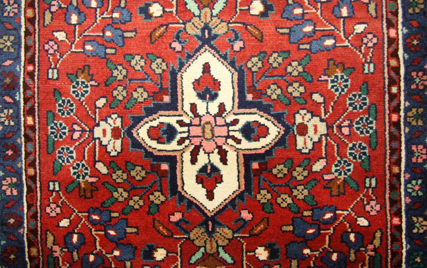 Løber Persisk tæppe - Nomadisk - 385 x 89 cm - rød