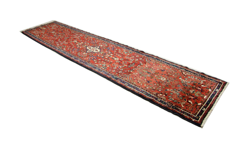 Løber Persisk tæppe - Nomadisk - 385 x 89 cm - rød