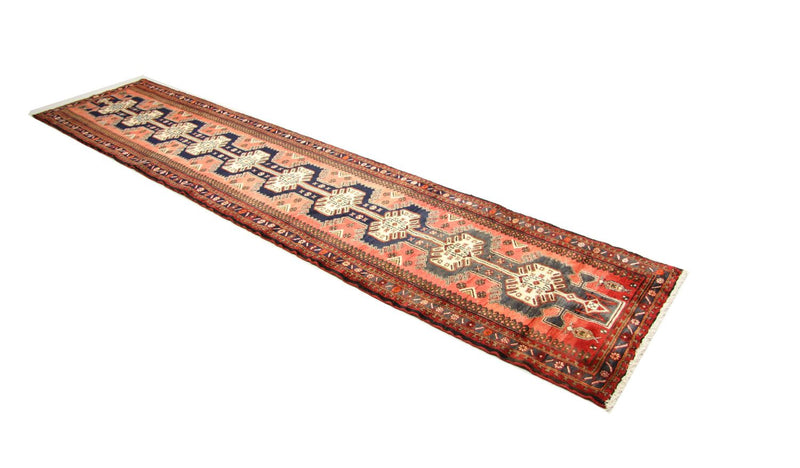 Løber Persisk tæppe - Nomadisk - 385 x 84 cm - rød