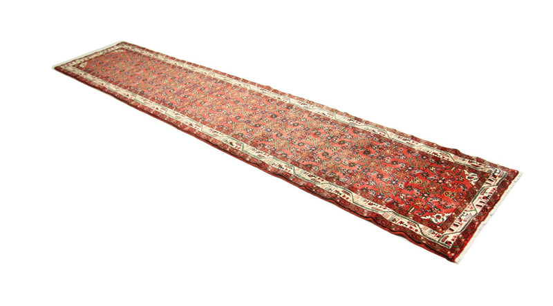Løber Persisk tæppe - Nomadisk - 385 x 80 cm - rød
