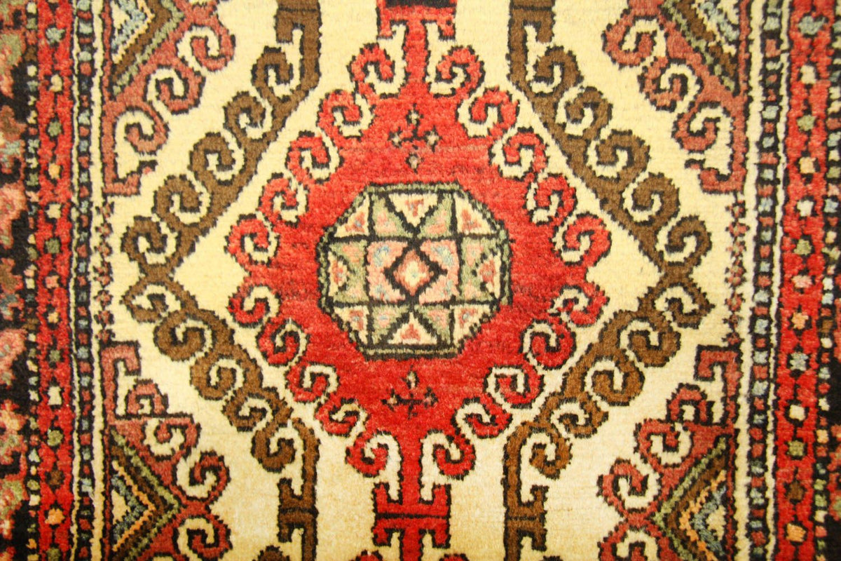 Løber Persisk tæppe - Nomadisk - 406 x 80 cm - rød