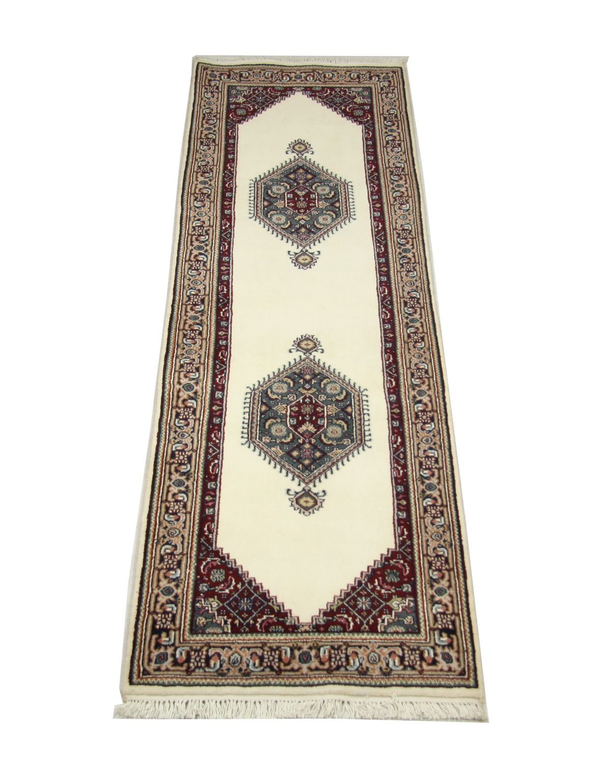 Løber Persisk tæppe - Bijar - 263 x 77 cm - beige